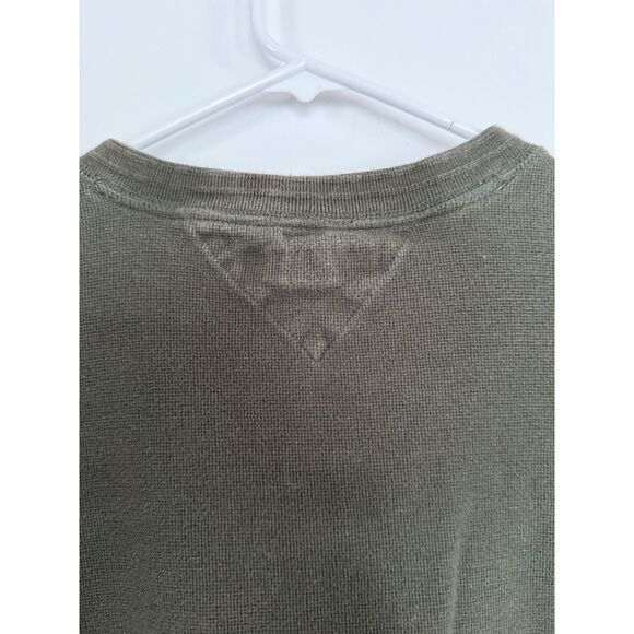 ? Vintage Tommy Hilfiger Thermal Army Green Men's Shirt sz Large - Picture 6 of 6